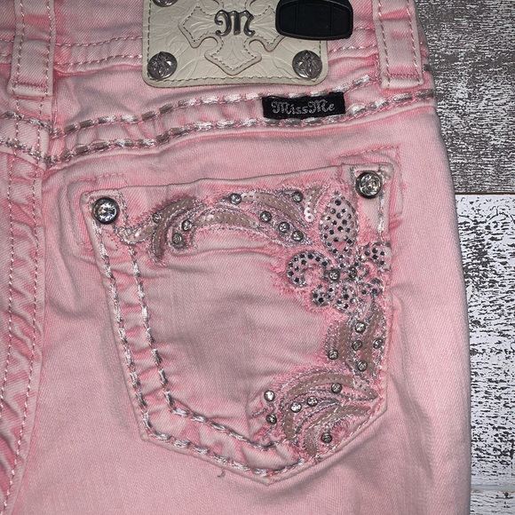 Miss Me jeans pink Signature Skinny style TP5853S2 size 26 - Picture 8 of 10